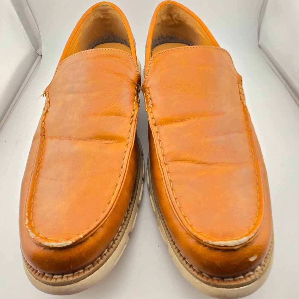 Nautica Horace Men’s Tan Brown Slip On Loafers Dress Shoes Size 11